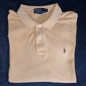 Polo by Ralph Lauren Men's Beige Polo Shirt